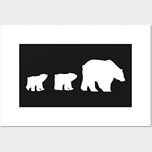 Mother Bear and Cubs Posters and Art